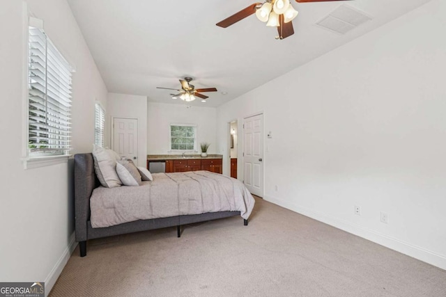 1501 Memory Ln SE, Smyrna, GA 30080 - bedroom with light colored carpet and ceiling fan