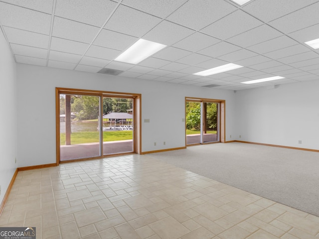 210 Roberts Point Rd, Jackson, GA 30233 - unfurnished room featuring a drop ceiling