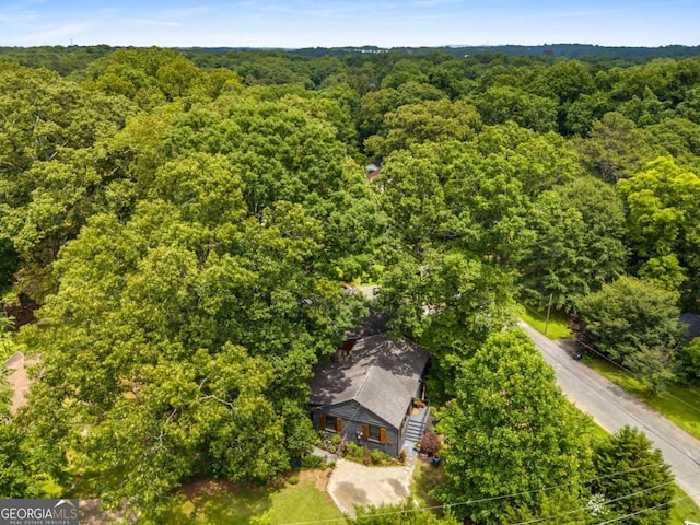 2468 Fallview Ter, Atlanta, GA 30344 - aerial view of property and surrounding area with a forest