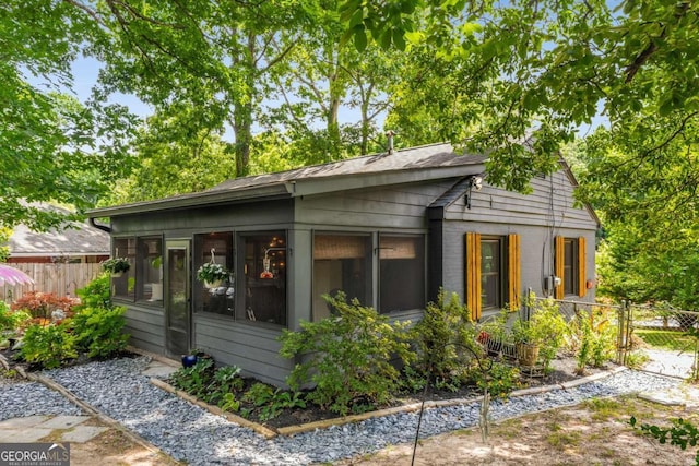 2468 Fallview Ter, Atlanta, GA 30344 - view of front facade with a sunroom