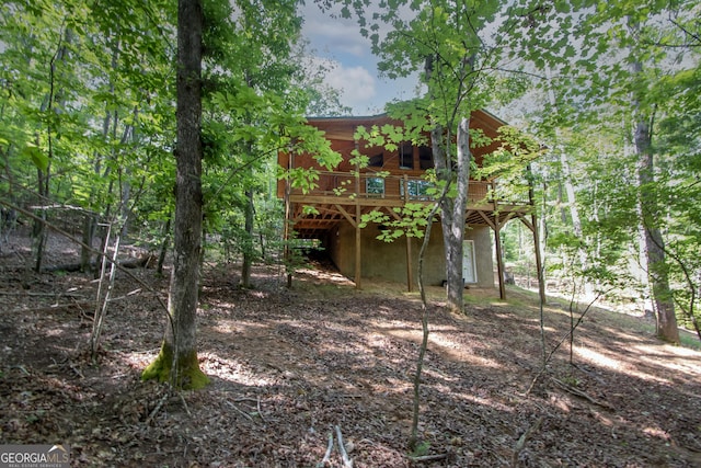 155 Stonecrest Ln, Murphy, NC 28906 - rear view of property featuring a wooden deck