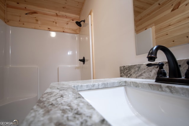 155 Stonecrest Ln, Murphy, NC 28906 - bathroom view of vanity and a shower