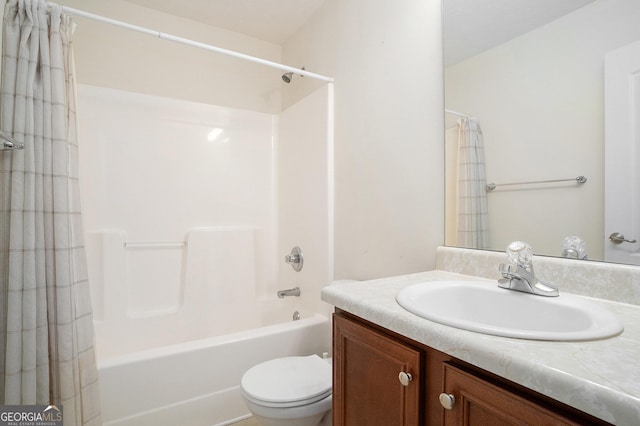 40 Browning Dr, Covington, GA 30016 - bathroom featuring vanity and shower / bath combination with curtain