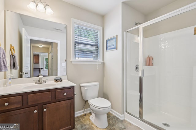 532 Lemon St NE, Marietta, GA 30060 - bathroom with a shower stall and vanity