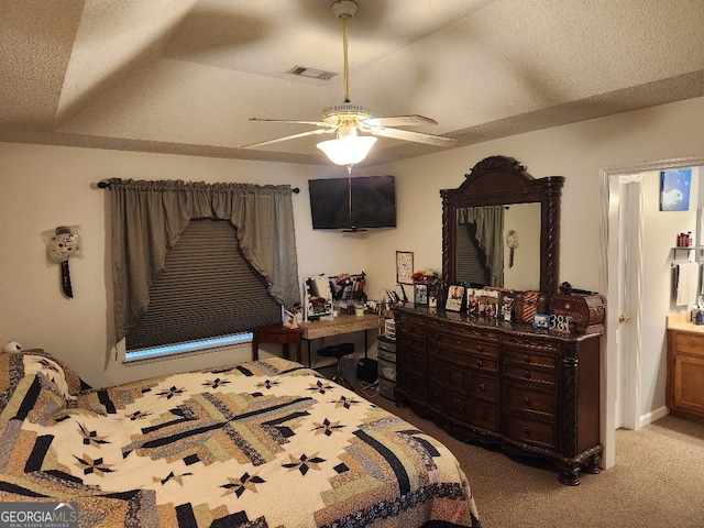 115 Settlers Trl, Warner Robins, GA 31088 - carpeted bedroom featuring ceiling fan
