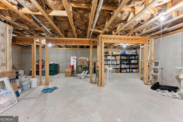 6460 Valley Crossing Way, Cumming, GA 30028 - view of unfinished basement