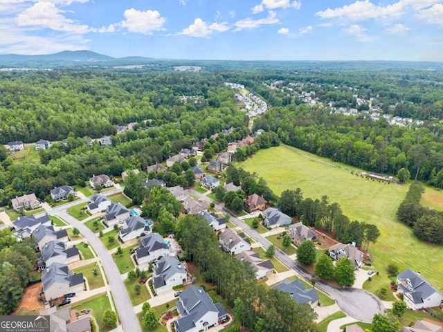6460 Valley Crossing Way, Cumming, GA 30028 - aerial perspective of suburban area featuring a heavily wooded area