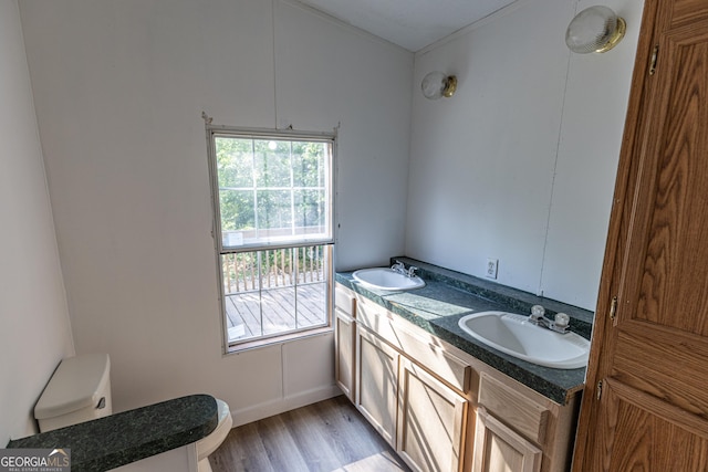 179 Autumnwood Way, Cleveland, GA 30528 - bathroom with wood finished floors and double vanity