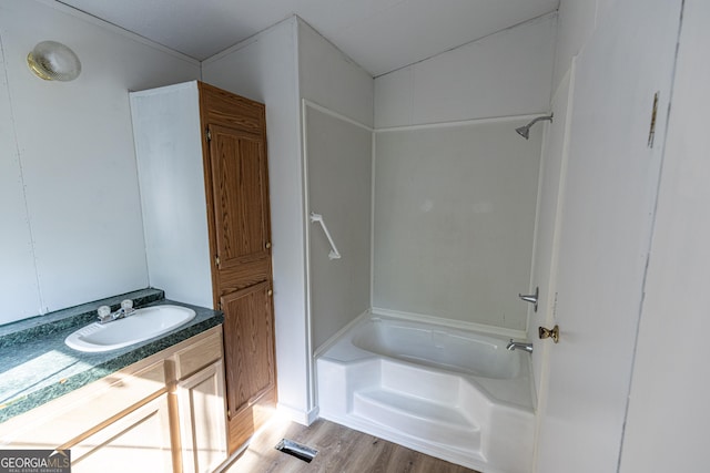 179 Autumnwood Way, Cleveland, GA 30528 - full bath with wood finished floors and vanity