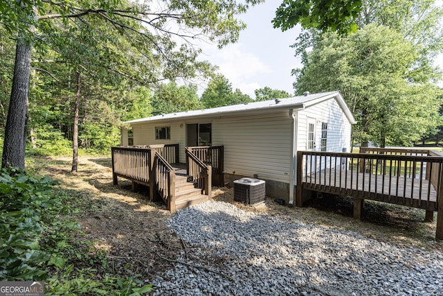 179 Autumnwood Way, Cleveland, GA 30528 - rear view of house featuring a deck