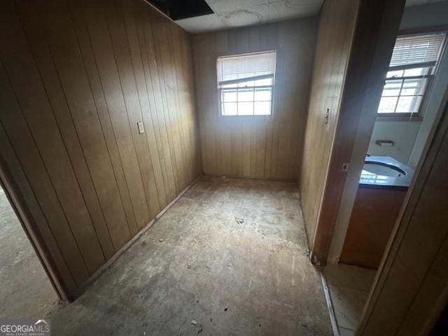 3415 Spring Valley Blvd, South Fulton, GA 30349 - unfurnished room featuring wood walls