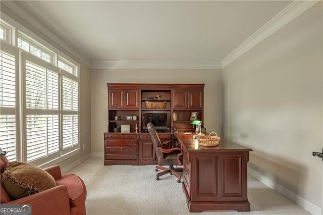 660 Glendalough Ct, Alpharetta, GA 30004 - office space featuring light colored carpet and crown molding