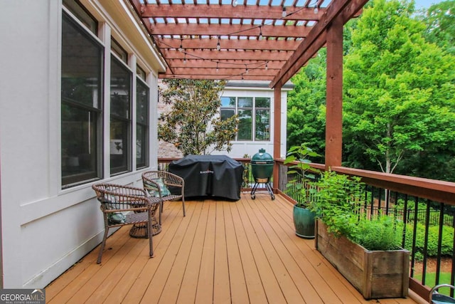 3467 Brookleigh Ln NE, Atlanta, GA 30319 - deck with a pergola and a grill