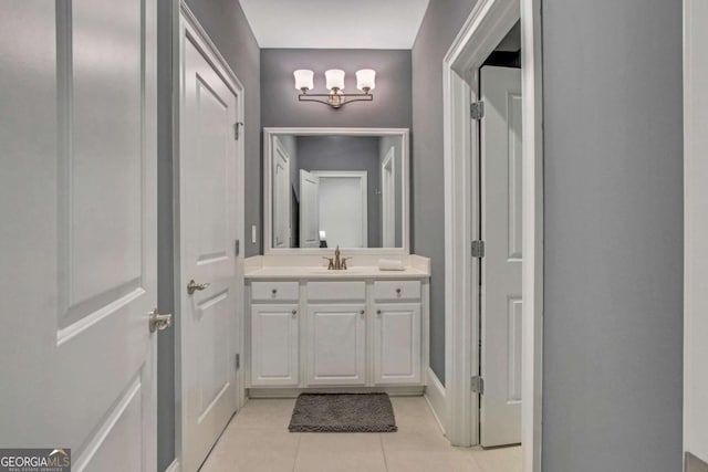 3467 Brookleigh Ln NE, Atlanta, GA 30319 - bathroom featuring vanity and tile patterned floors