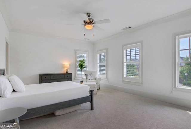 3467 Brookleigh Ln NE, Atlanta, GA 30319 - bedroom with multiple windows, carpet, and a ceiling fan