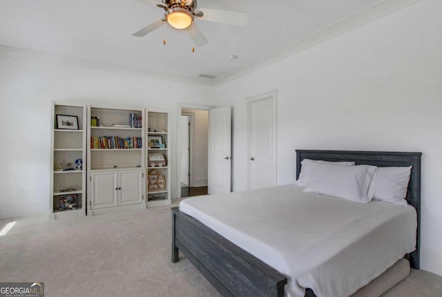 3467 Brookleigh Ln NE, Atlanta, GA 30319 - carpeted bedroom featuring ceiling fan