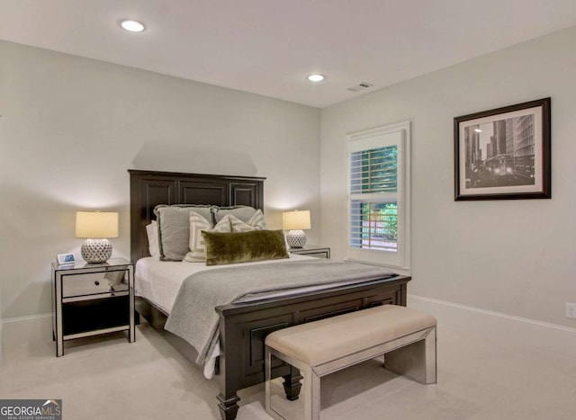3467 Brookleigh Ln NE, Atlanta, GA 30319 - bedroom with light carpet and recessed lighting