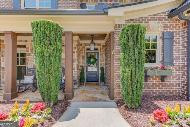 120 Slate Dr, Buford, GA 30518 - view of exterior entry with brick siding