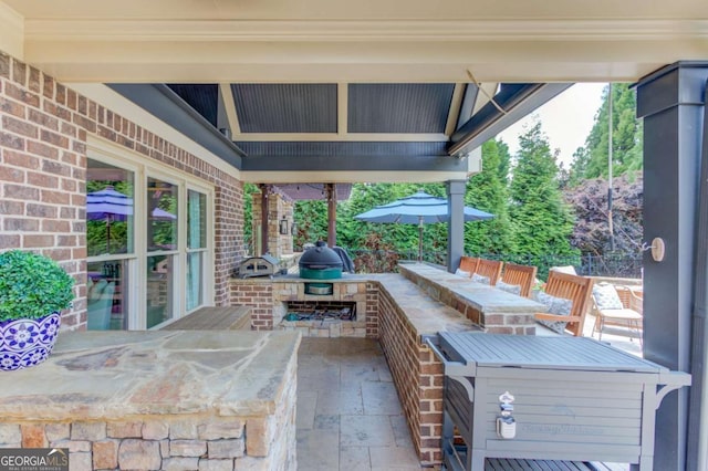 120 Slate Dr, Buford, GA 30518 - view of patio featuring grilling area