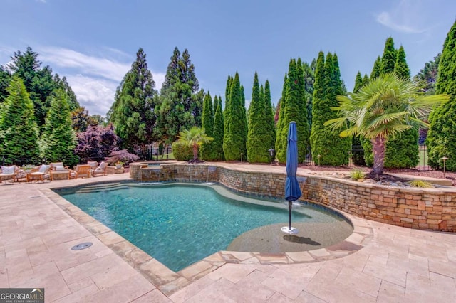 120 Slate Dr, Buford, GA 30518 - outdoor pool featuring a patio