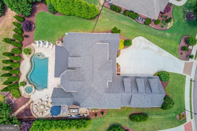 120 Slate Dr, Buford, GA 30518 - aerial view of a pool area