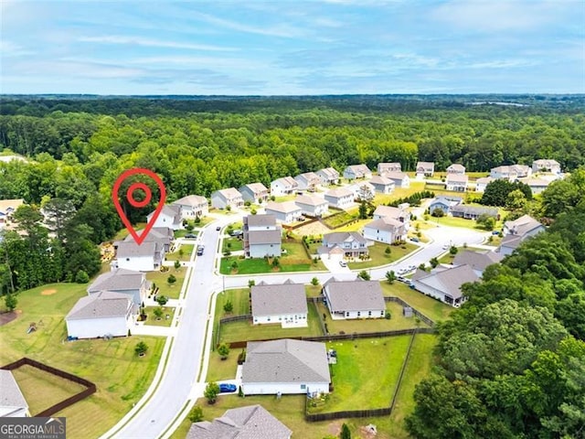 3390 Meadow Grass Dr, Dacula, GA 30019 - aerial view of residential area with a forest