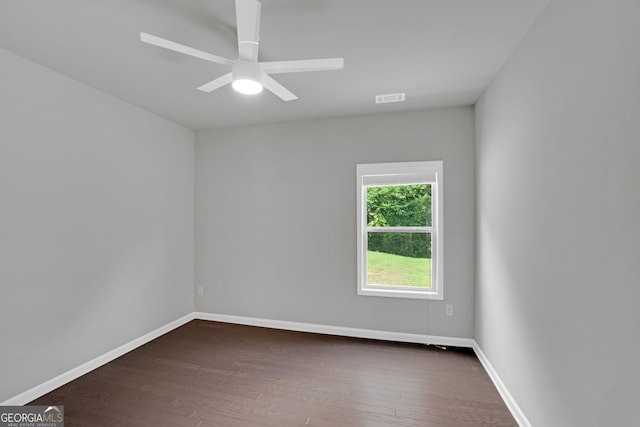 7043 Lancaster Xing, Flowery Branch, GA 30542 - empty room featuring wood finished floors and ceiling fan