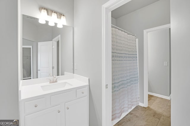 7043 Lancaster Xing, Flowery Branch, GA 30542 - full bath with vanity and tile patterned flooring