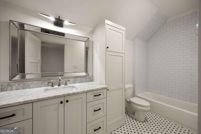 13365 Hopewell Rd, Alpharetta, GA 30004 - full bathroom featuring vanity and tile patterned floors