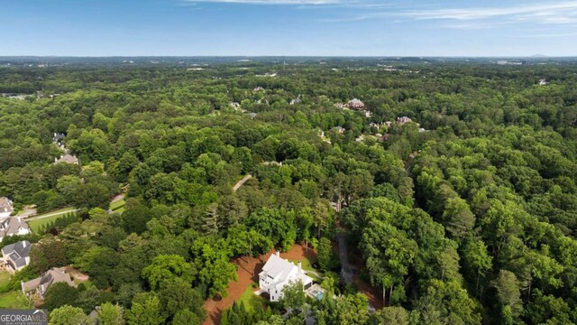 13365 Hopewell Rd, Alpharetta, GA 30004 - aerial view of a heavily wooded area