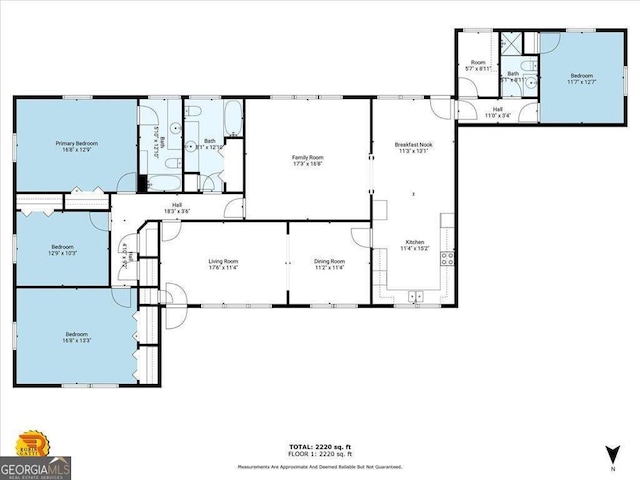 204 Old Oak Rd, Macon, GA 31216 - view of home floor plan