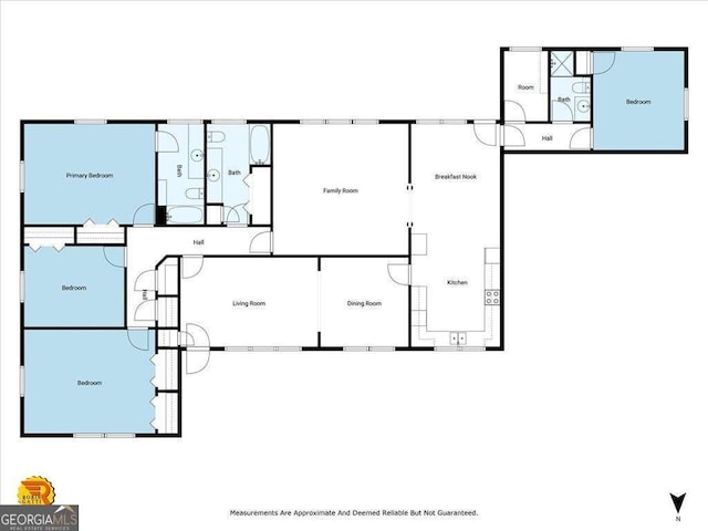 204 Old Oak Rd, Macon, GA 31216 - view of floor plan / room layout