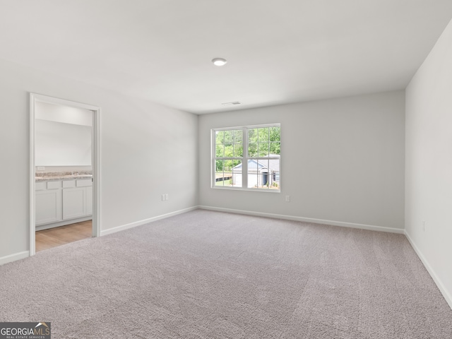 504 Oak View Ln, Dallas, GA 30157 - unfurnished bedroom with light carpet and ensuite bath
