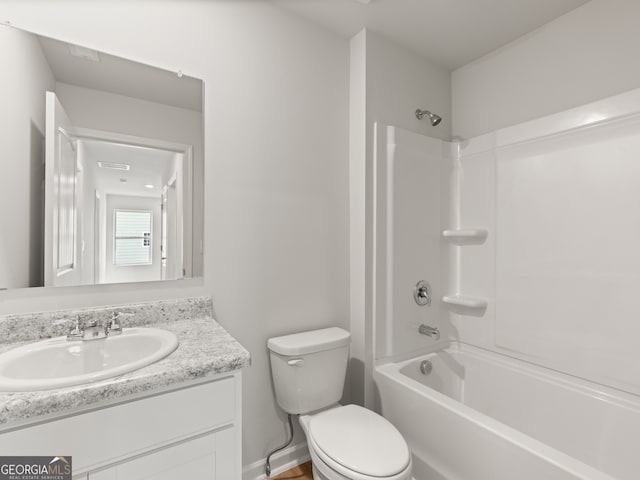 504 Oak View Ln, Dallas, GA 30157 - bathroom featuring vanity and bathing tub / shower combination