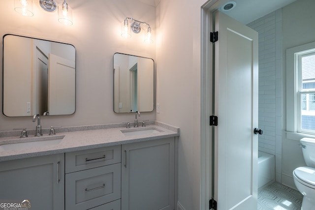 2164 James Aly, Atlanta, GA 30345 - bathroom featuring double vanity and tile patterned floors