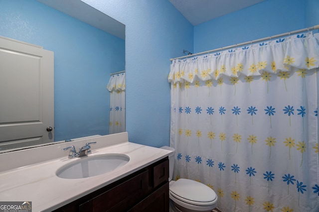 410 Meadowbend Cir, Athens, GA 30606 - bathroom with vanity and a shower with shower curtain