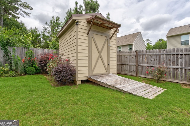 410 Meadowbend Cir, Athens, GA 30606 - view of shed featuring a fenced backyard