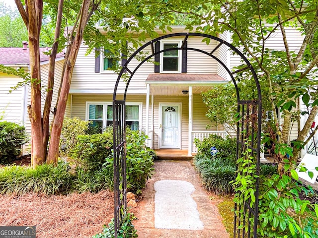 3150 Stratford Green Pl, Avondale Estates, GA 30002 - view of front of home featuring covered porch