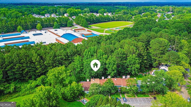 3150 Stratford Green Pl, Avondale Estates, GA 30002 - bird's eye view of a heavily wooded area
