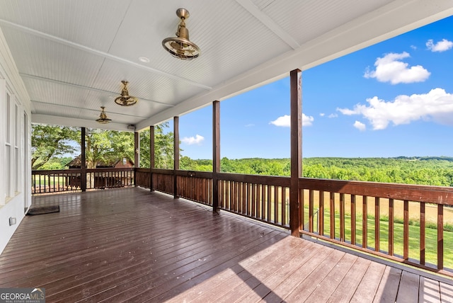 429 Hubert Harris Rd, Cornelia, GA 30531 - wooden deck with a wooded view