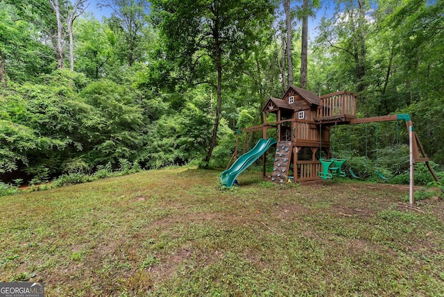 429 Hubert Harris Rd, Cornelia, GA 30531 - view of yard with a playground