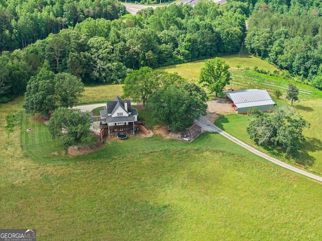 429 Hubert Harris Rd, Cornelia, GA 30531 - aerial view of property's location with a heavily wooded area