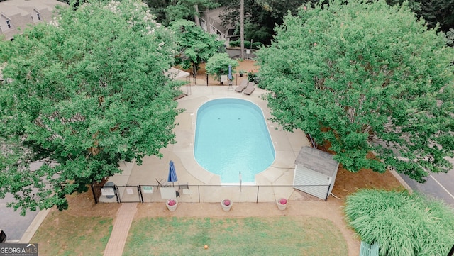 3101 Reeves St SE, Smyrna, GA 30080 - bird's eye view of a pool area