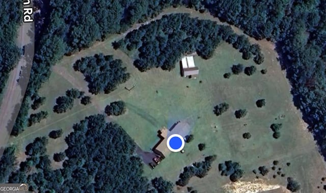 7191 Moontown Rd, Appling, GA 30802 - aerial view of property and surrounding area with rural landscape