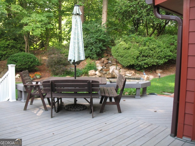 4098 Nancy Creek Way NE, Brookhaven, GA 30319 - view of wooden deck