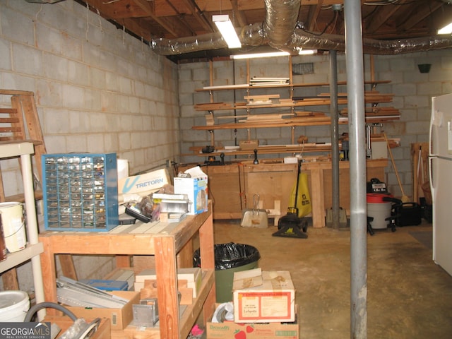 4098 Nancy Creek Way NE, Brookhaven, GA 30319 - unfinished basement featuring concrete block wall