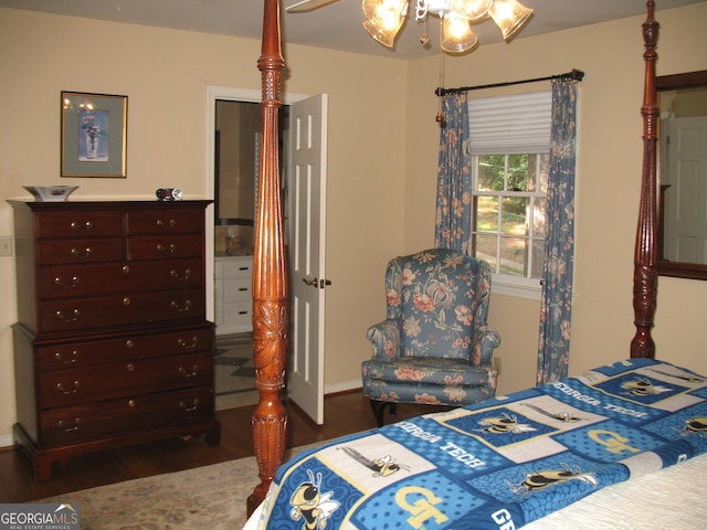4098 Nancy Creek Way NE, Brookhaven, GA 30319 - bedroom with wood finished floors and baseboards