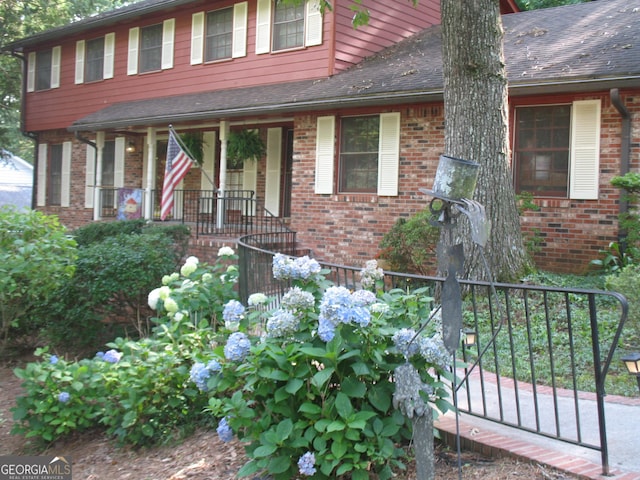 4098 Nancy Creek Way NE, Brookhaven, GA 30319 - view of front of property with brick siding and covered porch