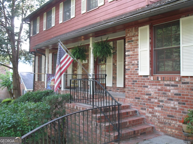 4098 Nancy Creek Way NE, Brookhaven, GA 30319 - doorway to property featuring brick siding