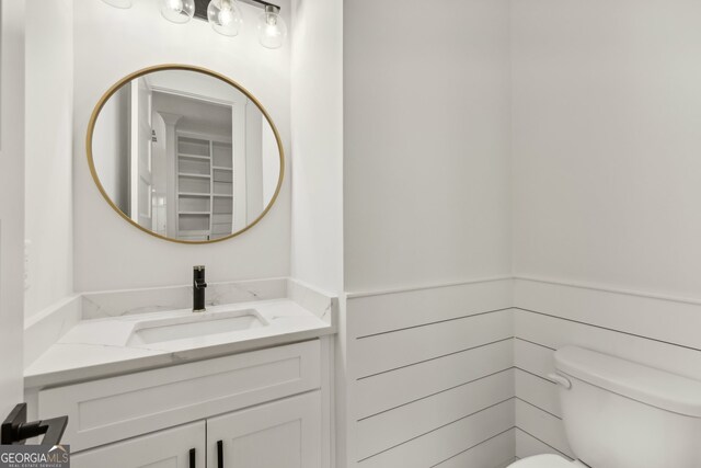 3735 Hamilton Mill Rd, Buford, GA 30519 - half bathroom with toilet and vanity